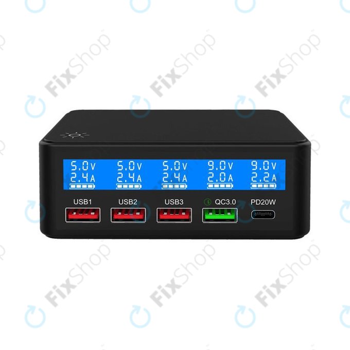 Stacja ladujaca USB z USB 3.0 & USB-C, FixPremium