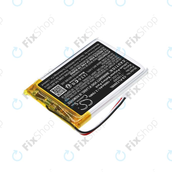 Bateria do FLIR C2, C3, 1000mAh, Li-Pol, 3.7V, T199369, HQ