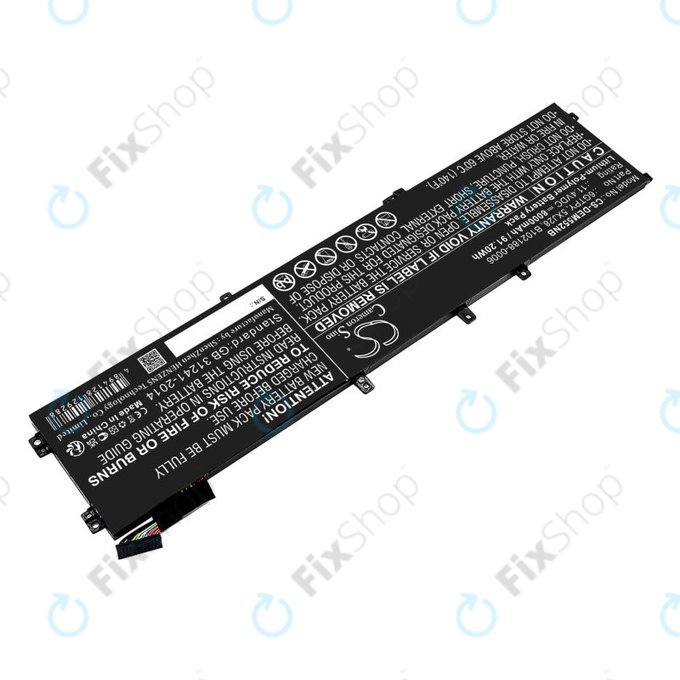 Bateria do Dell XPS 15, Dell Precision 9560, 9570, 8000mAh, Li-Pol, 11.4V, 6GTPY, HQ