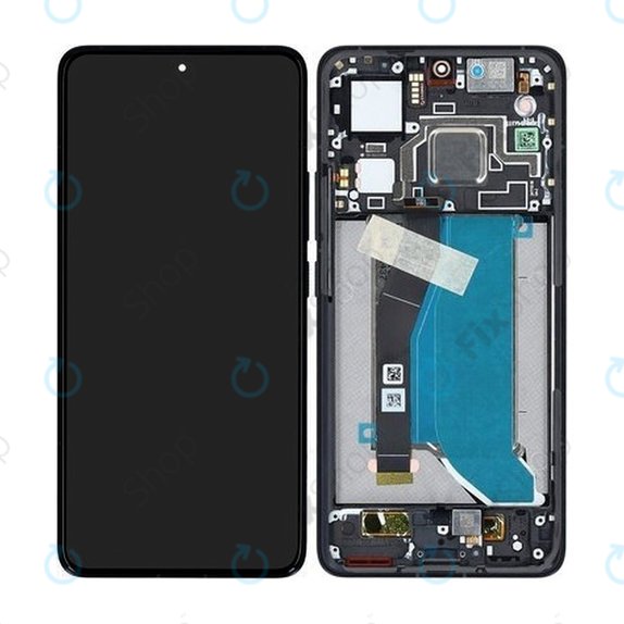 Wyświetlacz do Xiaomi 14T Pro, Ekran dotykowy z ramką, Titan Black, 56001500N1200, Genuine Service Pack