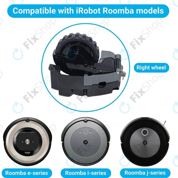 Koło z silnikiem do iRobot Roomba e-series, i-series, j-series, Lewy