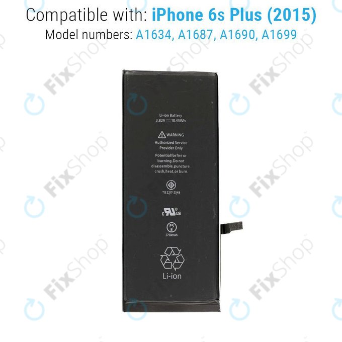 Bateria dla iPhone 6S Plus, 2750mAh, Service Pack