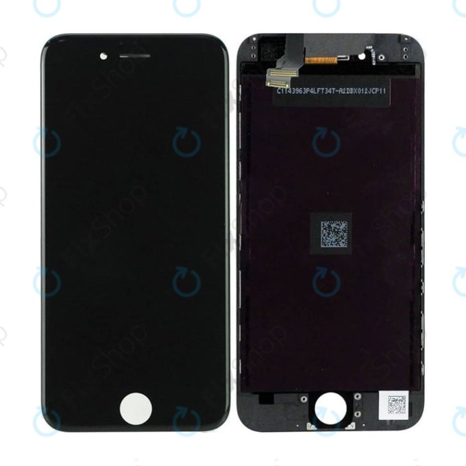 Wyświetlacz In-Cell dla iPhone 6, Black, Ekran dotykowy z ramką, FixPremium