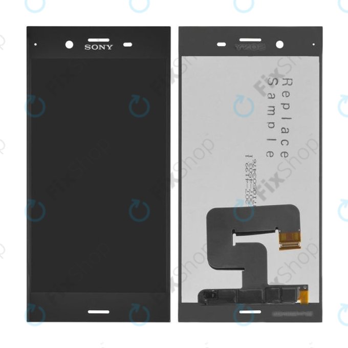 Wyświetlacz do Sony Xperia XZ1 G8341, Ekran dotykowy bez ramki, Czarny, Black, TFT