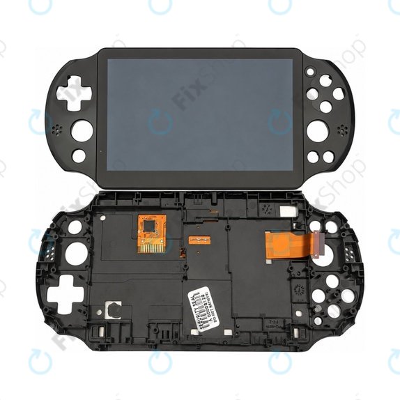 Wyświetlacz do Sony PlayStation Vita 1000, Ekran dotykowy i ramka, Czarny, Black, Refurbished