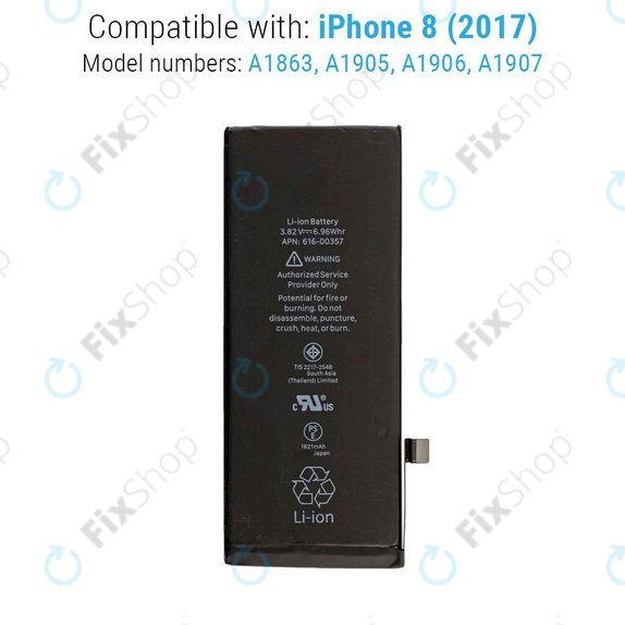 Bateria dla iPhone 8, 1821mAh, FixPremium
