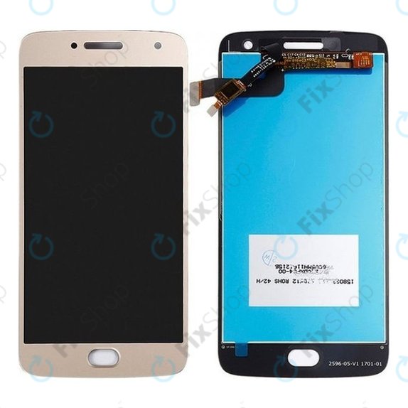 Wyświetlacz do Motorola Moto G5 Plus, Ekran dotykowy bez ramki, Złoty, Gold, TFT