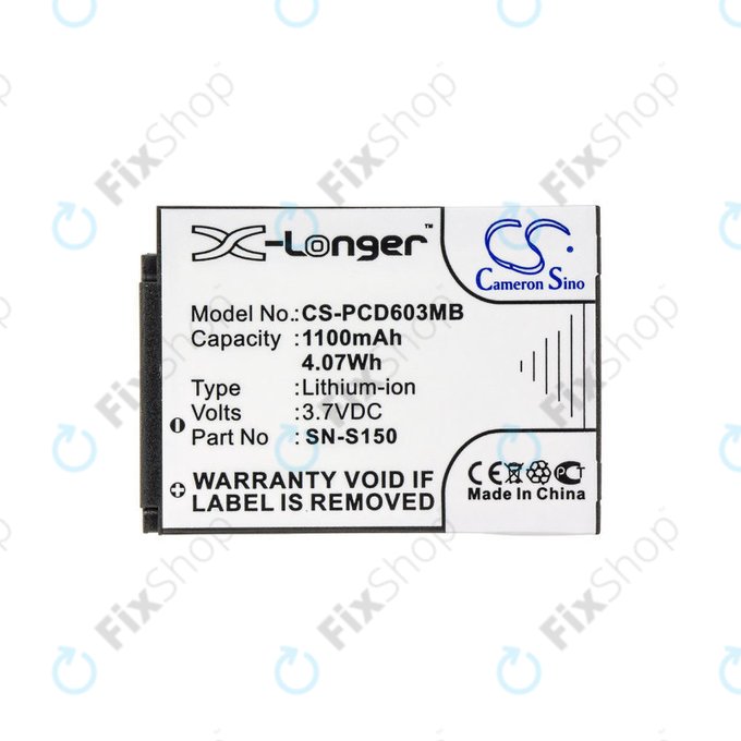 Bateria do Philips SCD 603, 1100mAh, Li-ion, 3.7V, SN-S150, HQ