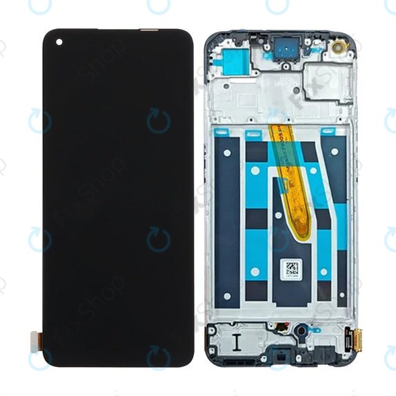 Wyświetlacz do Oppo Reno 8 T, Ekran dotykowy z ramką, Black Starlight, TFT