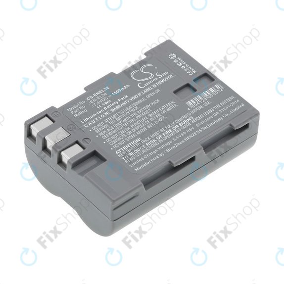 Bateria do Nikon D100, D200, D50, D70, D70s, D80, D300S, D700, D90, D300, 1500mAh, Li-Ion, 7.4V, EN-EL3e, HQ