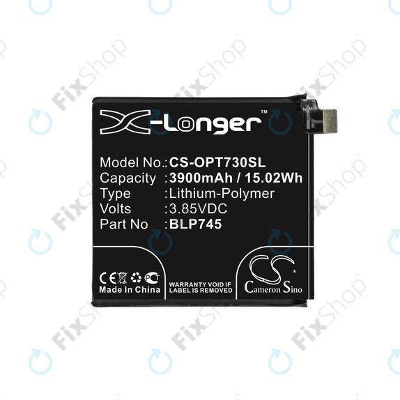 Bateria dla OnePlus 7T Pro, 3900mAh, Li-Pol, 3.85 V, BLP745, HQ