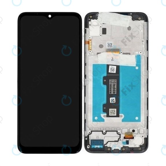 Wyświetlacz do Motorola Moto E20 XT2155-3, Ekran dotykowy z ramką, 5D68C19457, Genuine Service Pack