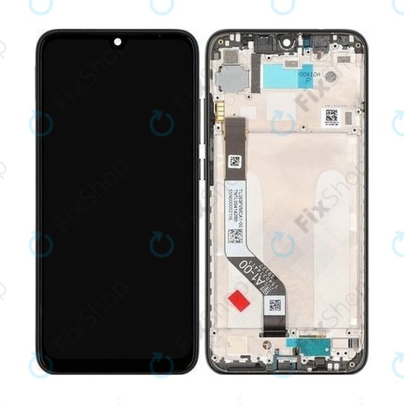 Wyświetlacz do Xiaomi Redmi Note 7, Ekran dotykowy z ramką, Czarny, Black, TFT