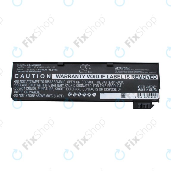 Bateria do Lenovo ThinkPad X240, X250, X260, S440, T440, T550, T560, 4400mAh, Li-Ion, 11.1V, 45N1132, HQ