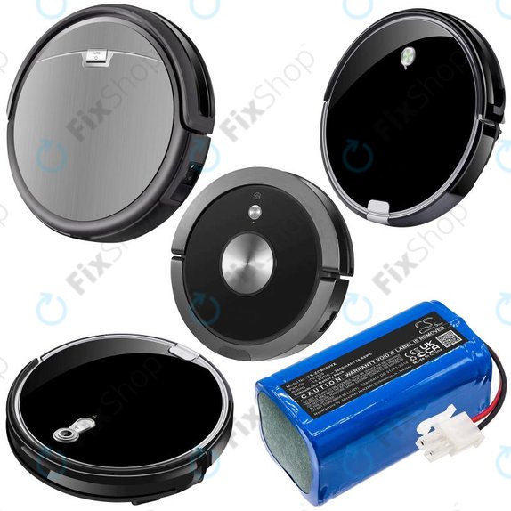 Bateria do Concept VR2000, Zaco A4s, A6, A8s, A9s, 2600mAh, Li-Ion, 14.8V, 501929, HQ