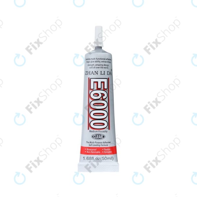 Klej E6000, 50ml, Przezroczysty, Transparent
