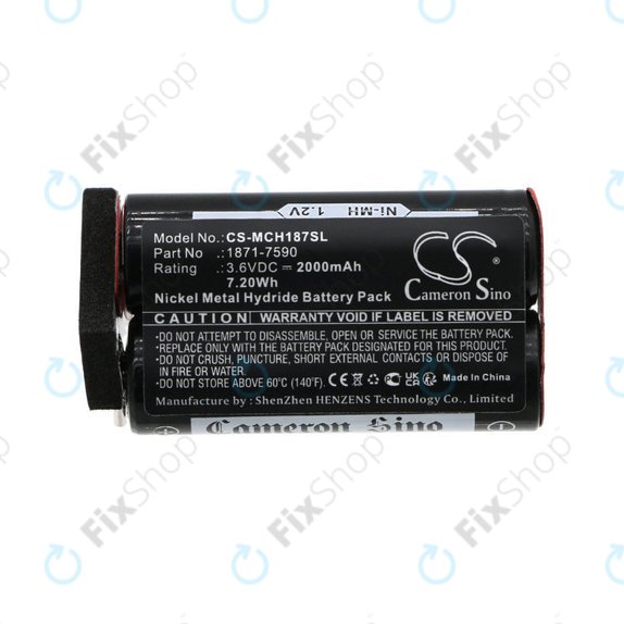 Bateria do Moser ChromStyle, Wella Academy, Super Cordless, 2000mAh, Ni-MH, 3.6V, 1871-7590, HQ