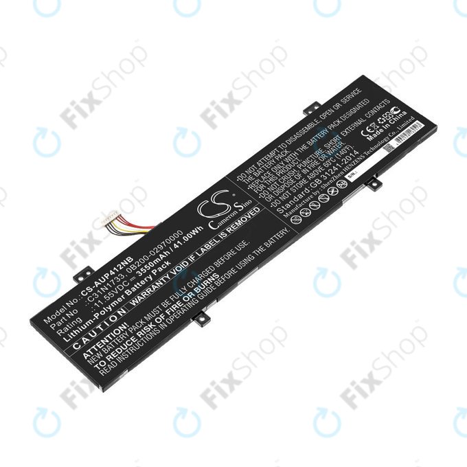 Bateria do Asus VivoBook Flip 14 Tp412fa/ua, 3550mAh, Li-Pol, 11.55V, C31N1733, HQ