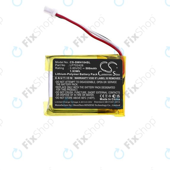Bateria do Sony WF-1000XM4, LP702428, 500mAh, HQ