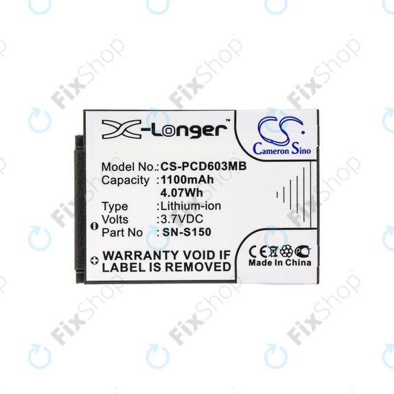 Bateria do Philips SCD 603, 1100mAh, Li-ion, 3.7V, SN-S150, HQ