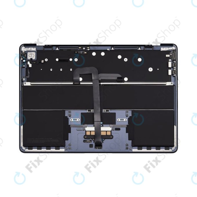 Górna rama klawiatury do MacBook Air 13", A3113 (2024), z klawiaturą US i baterią, Midnight, 661-40230, Genuine Apple