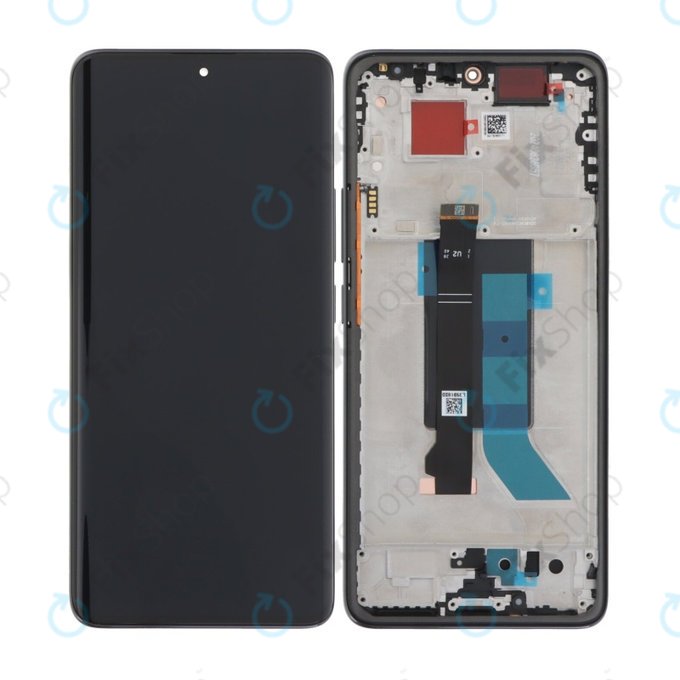 Wyświetlacz OLED do Xiaomi Redmi Note 14 Pro 5G 24090RA29G, Ekran dotykowy z ramką, Midnight Black