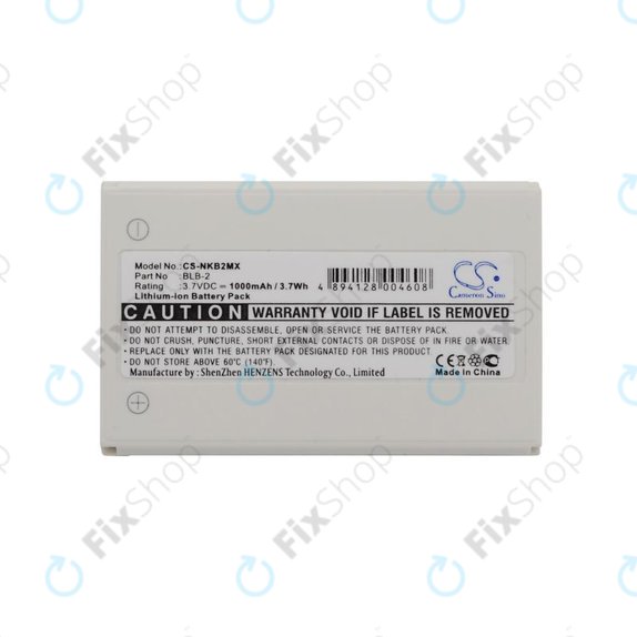 Bateria do Nokia 3610, 6510, 8310, 1000mAh, Li-Ion, 3.7V, BLB-2, HQ