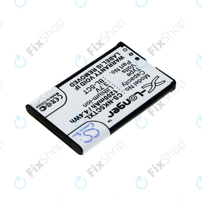 Bateria do Nokia 5220, 5630, 6303, 6700, C5, 1200mAh, Li-Ion, 3.7V, BL-5CT, HQ