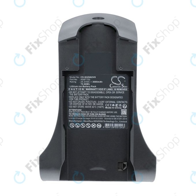 Bateria do Shark IZ, 3000mAh, Li-Ion, 25.2V, XSBT700, HQ