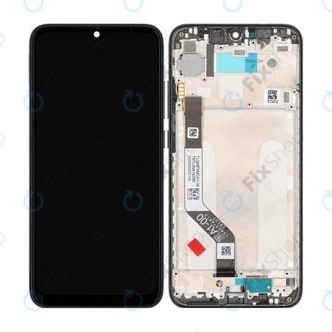 Wyświetlacz do Xiaomi Redmi Note 7, Ekran dotykowy z ramką, Czarny, Black, TFT