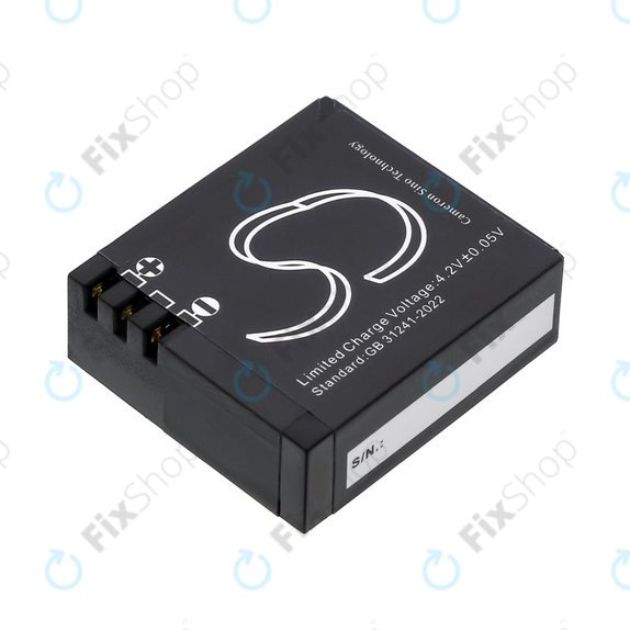 Bateria do SJCAM SJ4000, SJ5000, 900mAh, Li-Ion, 3.7V, SJ4000B, HQ