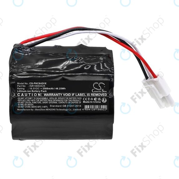 Bateria do Philips PowerPro Aqua FC6401, FC6402, INR18650X25, Li-Ion, 18,5V 2500mAh, HQ