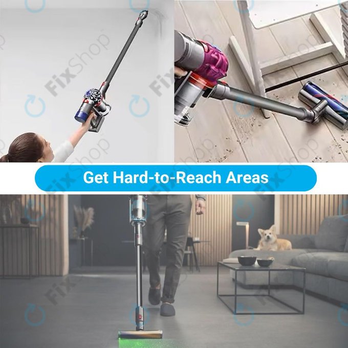 Rura ssaca do Dyson V-series, Outsize, Srebrny, Silver