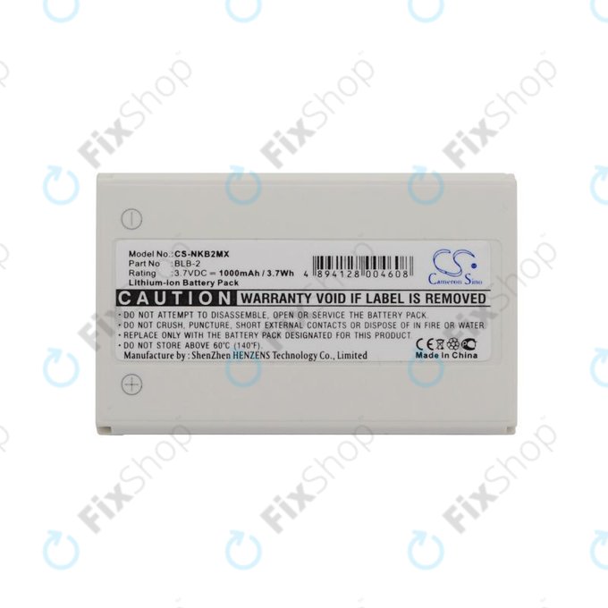 Bateria do Nokia 3610, 6510, 8310, 1000mAh, Li-Ion, 3.7V, BLB-2, HQ