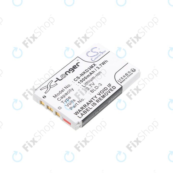 Bateria do Nokia 7250i, 6610, 6585, 6560, 6200, 6220, 1000mAh, Li-Ion, 3.7V, BLD-3, HQ
