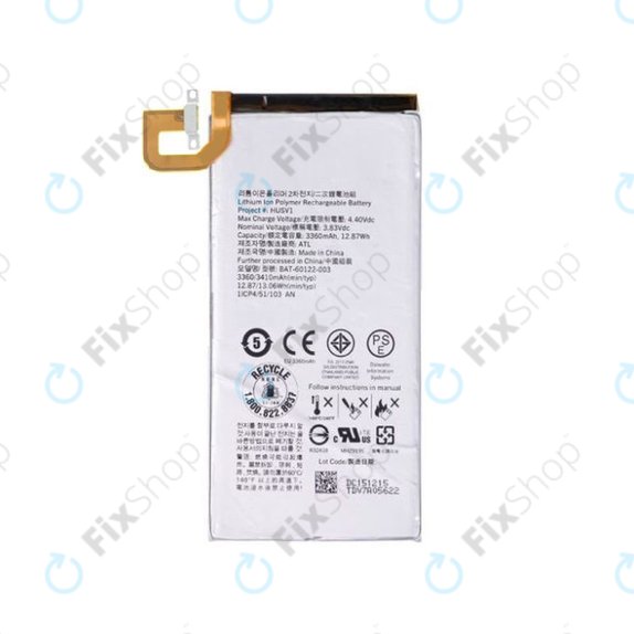 Bateria do Blackberry Priv, BAT-60122-003, 3410mAh