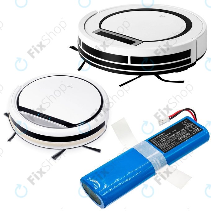 Bateria do Tesla RoboStar-series, Medion MD-series, HJ08, HA15, Li-Ion, 14.4V, 2600mAh, HQ