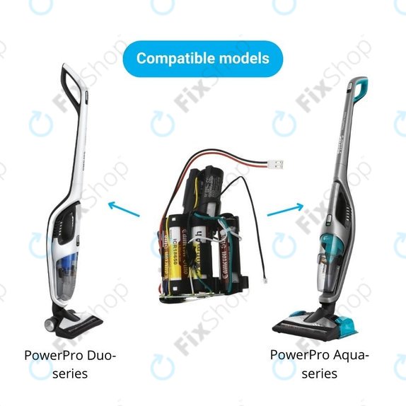 Bateria do Philips PowerPro Aqua FC6408, FC6409, Duo FC6171, FC6172, 300003446961, 69-2008-009-211, 69-2008-009-201, Li-Ion, 25,2V 2000mAh, HQ