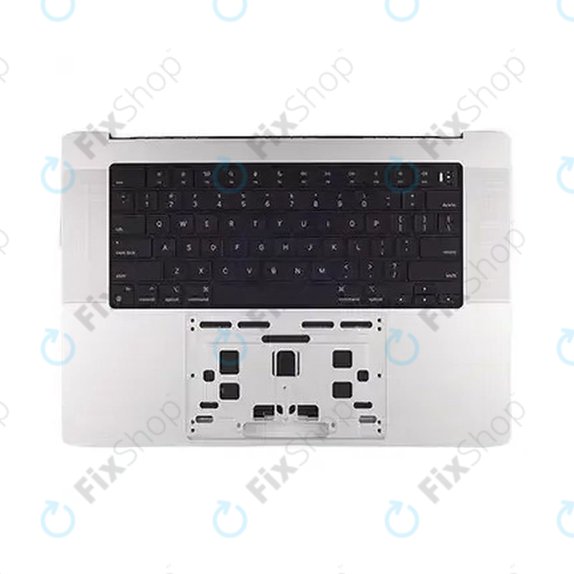 Górna rama klawiatury do MacBook Pro 16", A3403 (2024), z klawiaturą US i baterią, Silver, 661-42824, Genuine Apple
