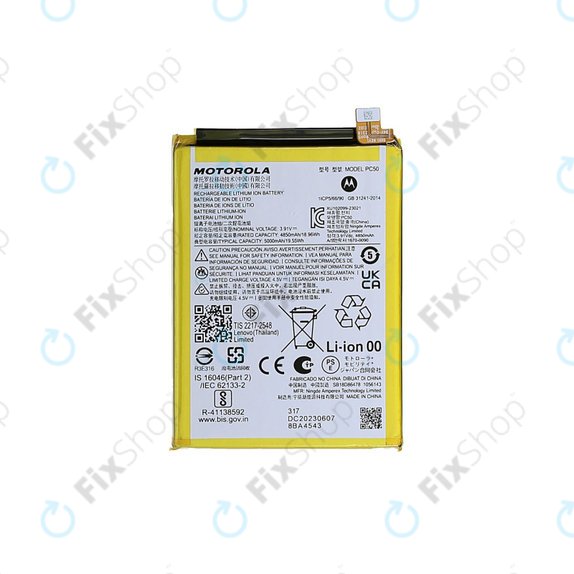 Bateria do Motorola Moto G14, G54, PC50, 5000mAh, SB18E08688, Genuine Service Pack