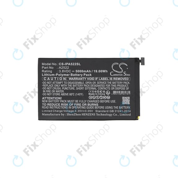 Bateria do iPad Mini 6, A2522, 5000mAh, HQ