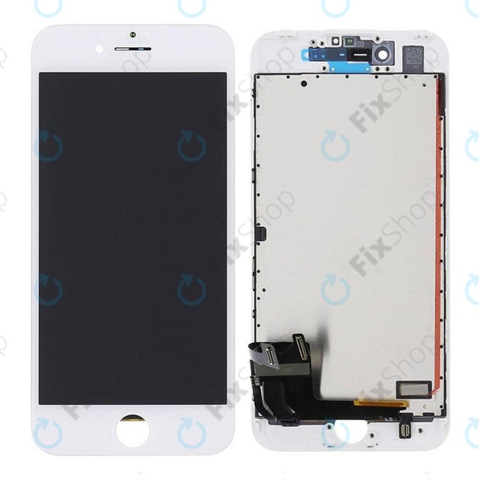 Wyświetlacz dla iPhone 7, White, Ekran dotykowy z ramką, Refurbished
