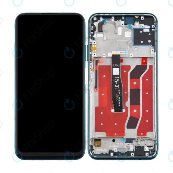 Wyświetlacz do Huawei P40 Lite, Ekran dotykowy z ramką, Crush Green, TFT