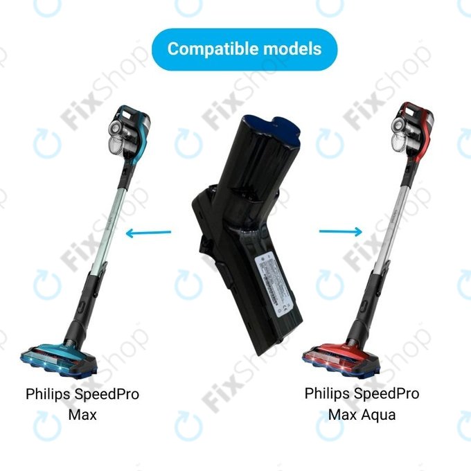 Bateria do Philips SpeedPro Max, SpeedPro Max Aqua, 8000-seria, 18650HE2, Li-Ion, 25,2V 2400mAh