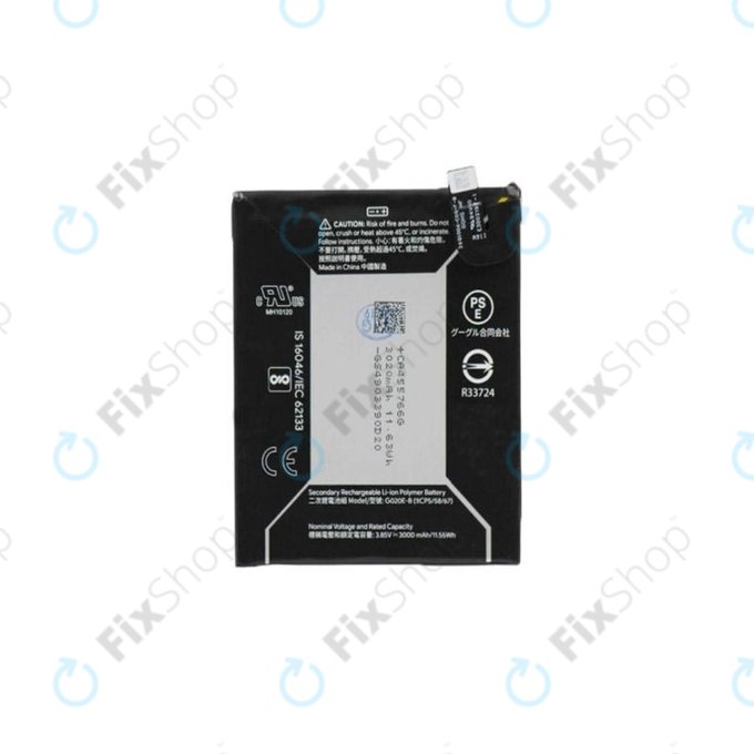 Bateria do Google Pixel 3a, G020E-B, 3000mAh