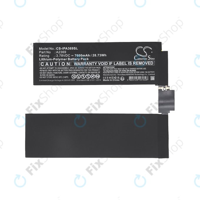 Bateria do iPad Pro 11.0", 3rd Gen 2021, A2369, 7600mAh, HQ
