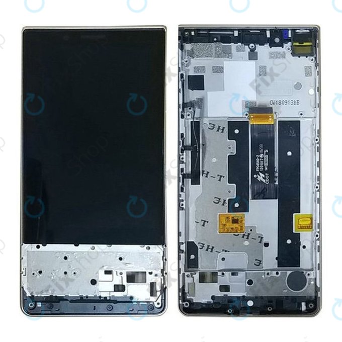 Wyświetlacz do Blackberry Key2 LE, Ekran dotykowy z ramką, Czarny, Black, TFT