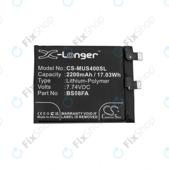 Bateria dla Xiaomi Black Shark 4, 2200mAh, Li-Pol, 7.74 V, BS08FA, HQ