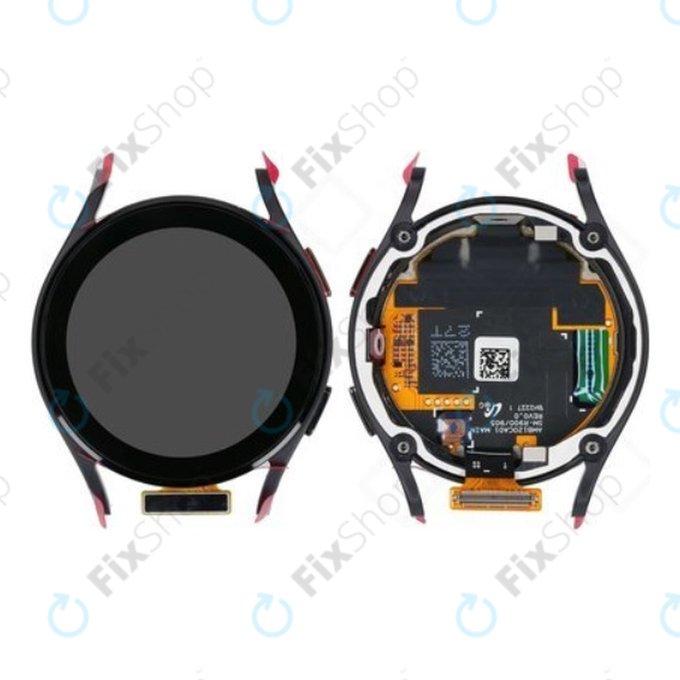 Wyświetlacz do Samsung Watch 5 40mm R900, Ekran dotykowy i ramka, Graphite, GH82-30040A, Genuine Service Pack