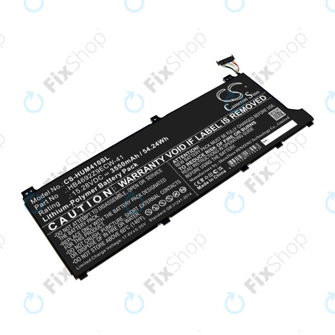 Bateria do Honor MagicBook 14, Huawei MateBook D14, MediaPad D14, MagicBook 14, 3550mAh, Li-Pol, 15.28V, HB4692Z9ECW-41, HQ